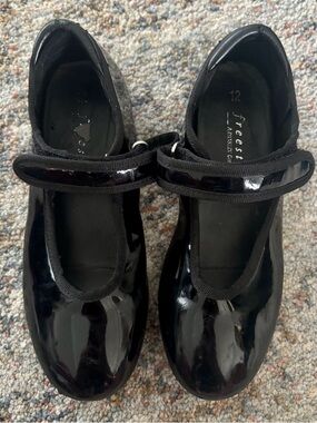 Freestyle Girls' Black Patent Mary Jane tap dance Shoes size 12